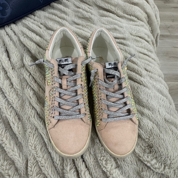 Mi.im Pink Rhinestone Star Sneakers – Worn Once, Size 8 - Picture 6 of 15